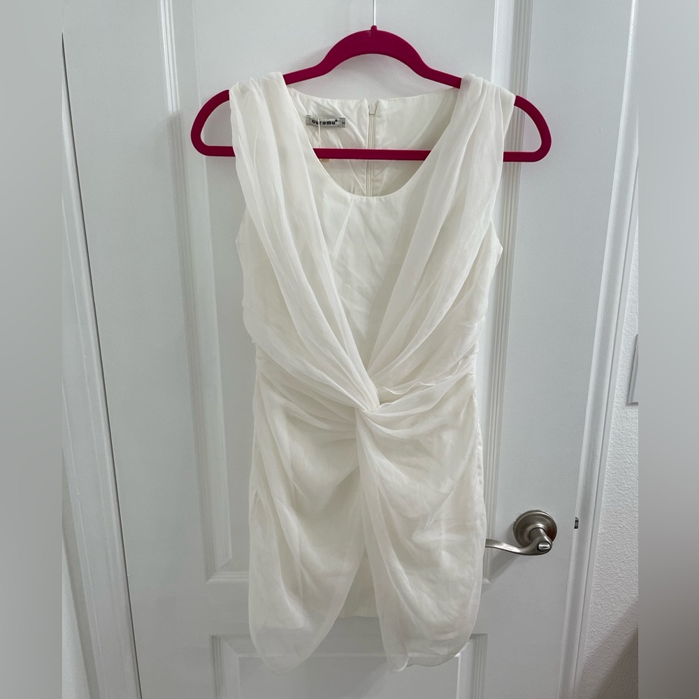 White mini dress